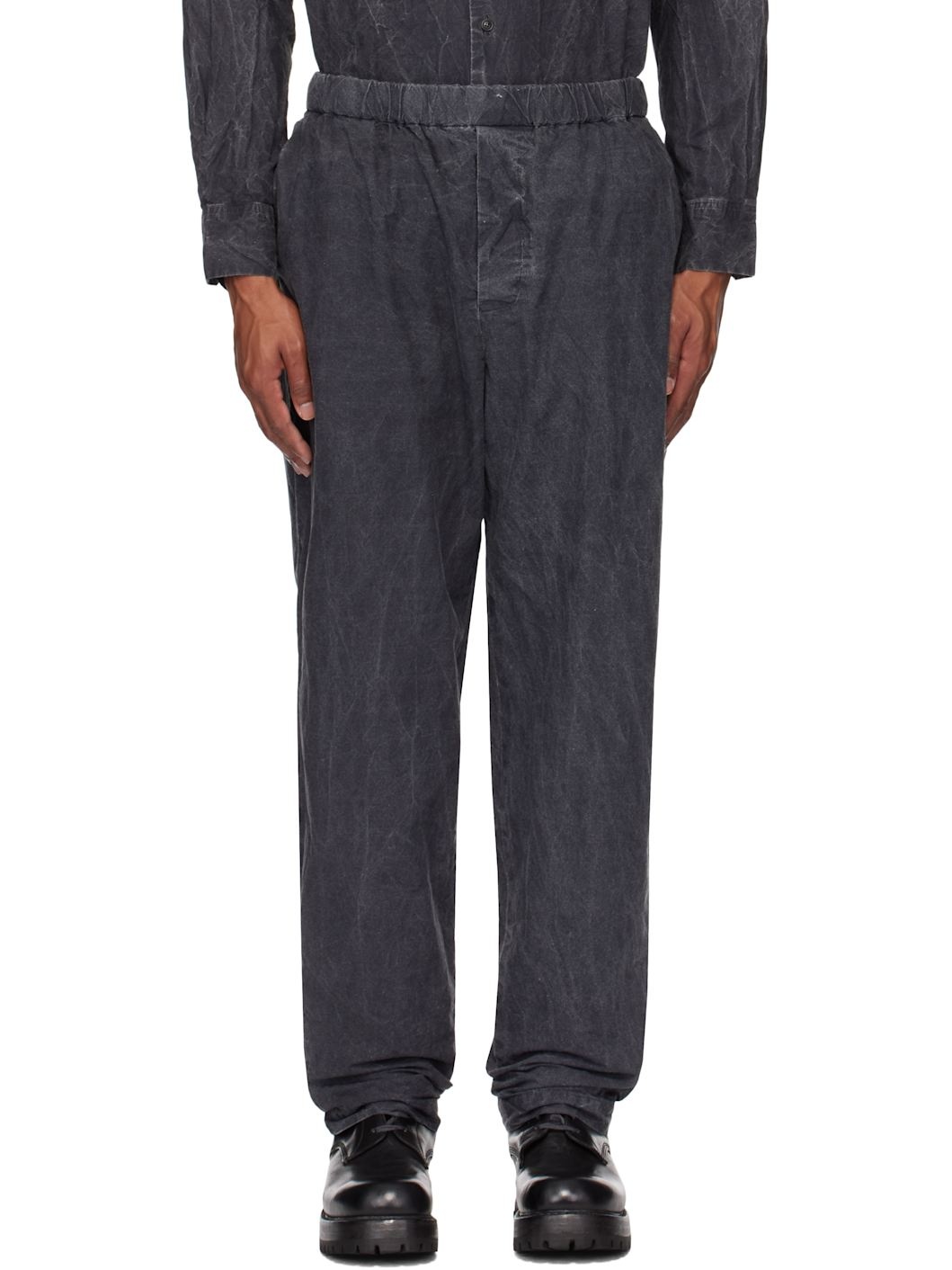 Black Jog Ah Trousers - 1
