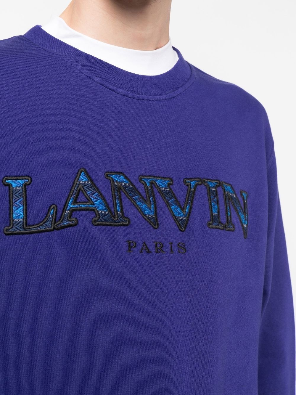 embroidered-logo sweatshirt - 5