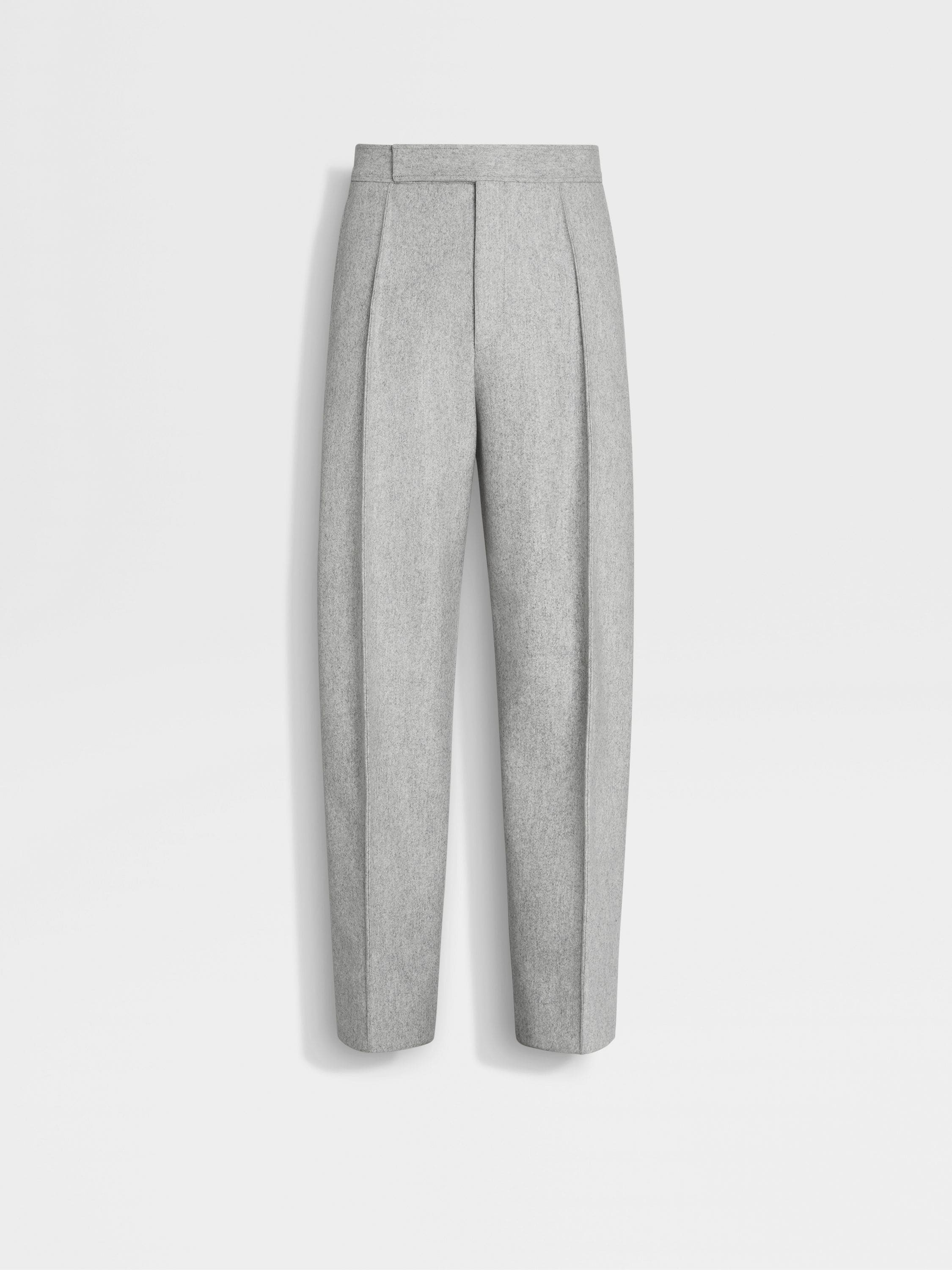 LIGHT GREY TROFEO™ CASHMERE PANTS - 1
