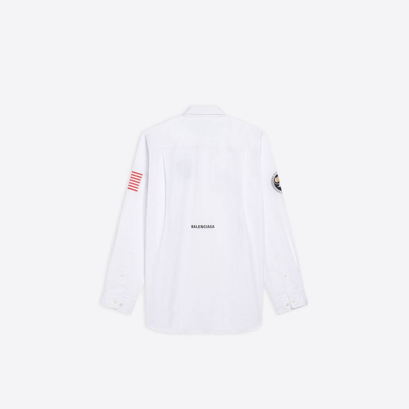 BALENCIAGA Men's Space Shirt in White outlook