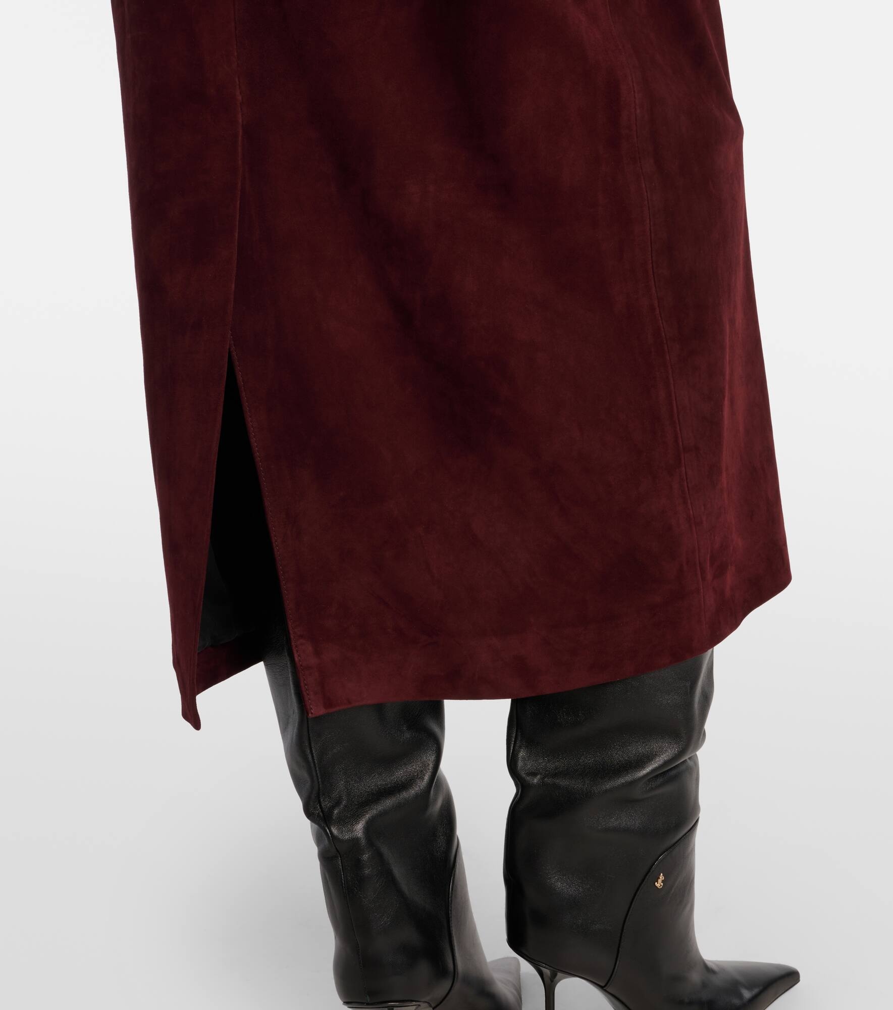 Selly suede midi skirt - 5