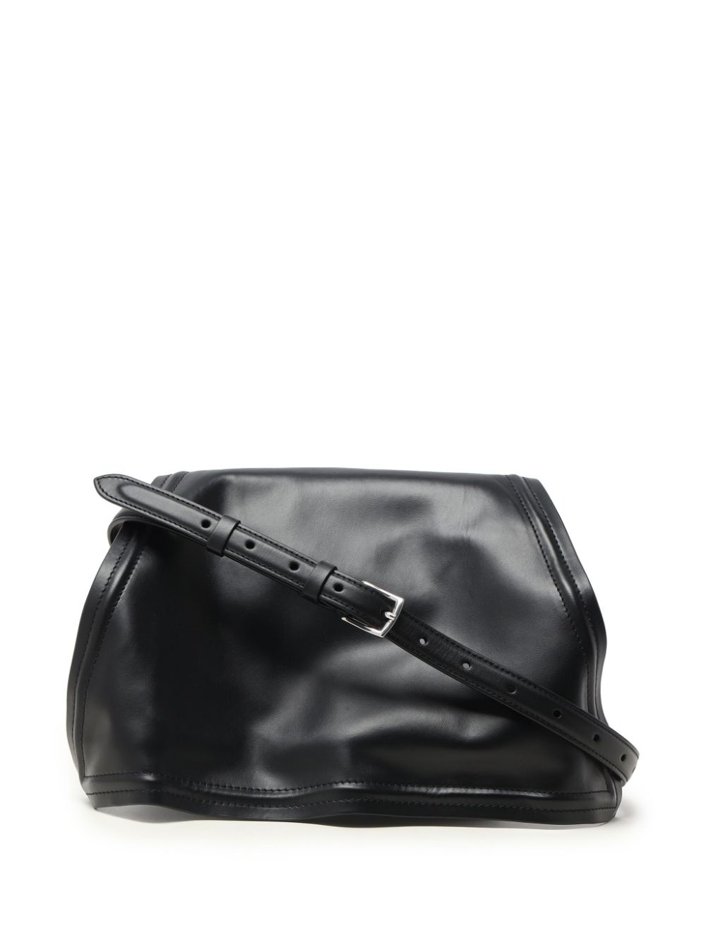 Wire leather tote bag - 4
