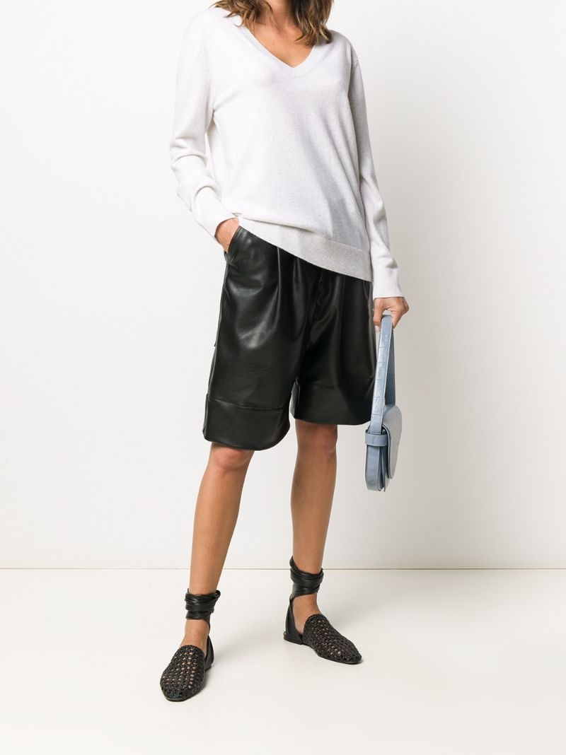 slub-texture linen sweatshirt - 3