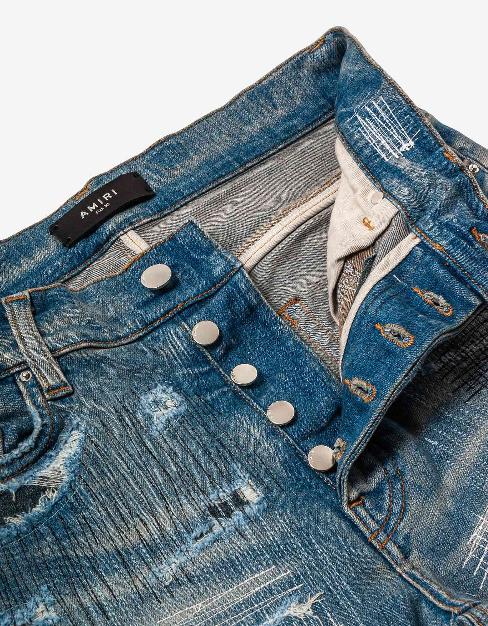 Amiri Jeans All Over Repair Clay Indigo - 4