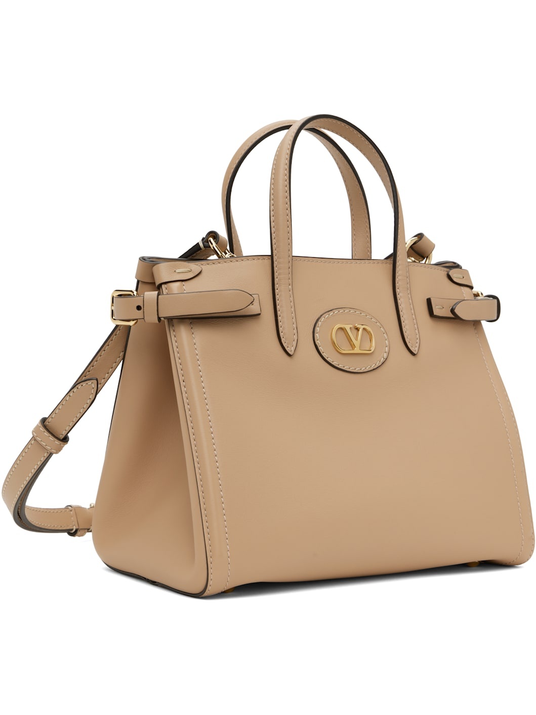 Tan Antibes Small Shopping Tote - 2