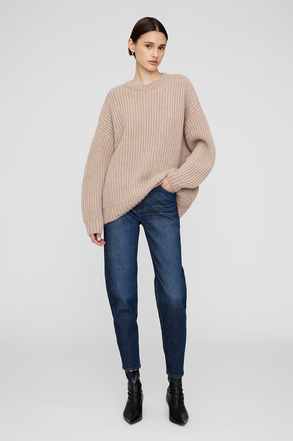 Sydney Crew Sweater - Camel - 2