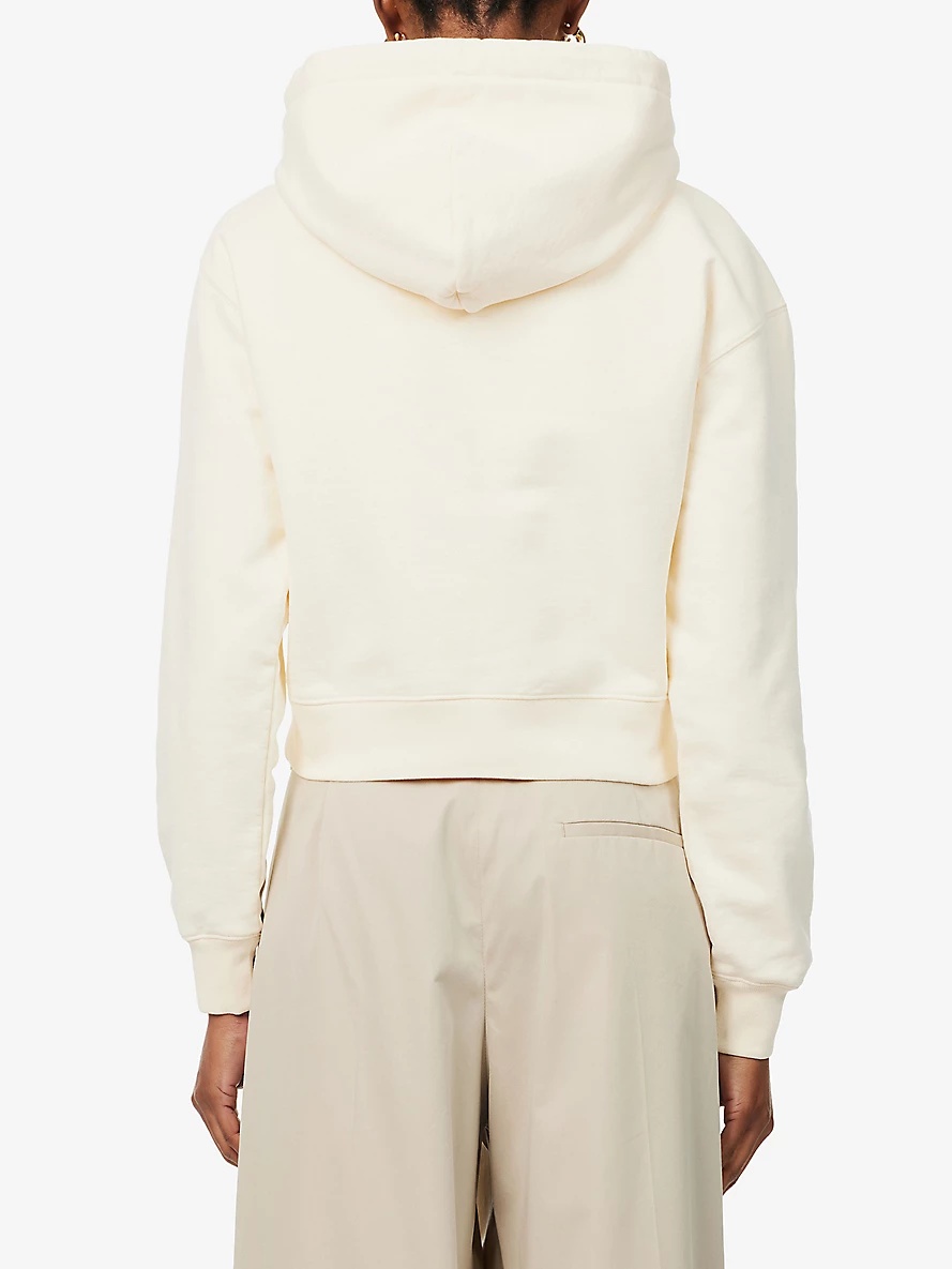Le Hoodie brand-tab cotton-jersey hoody - 4