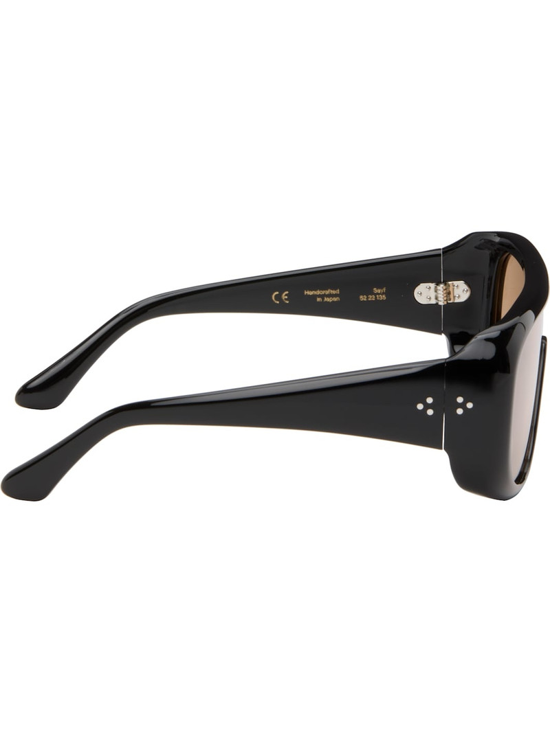【関税込み】Port Tanger SSENSE限定 ブラック Sayf サングラス Port Tanger: SSENSE Exclusive Black Sayf Sunglasses | SSENSE