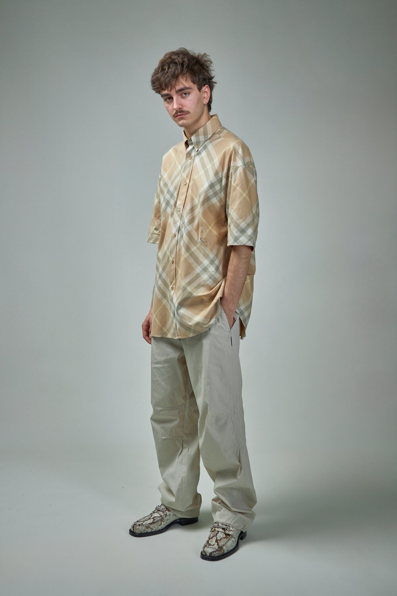 Cotton Blend Trousers - 2