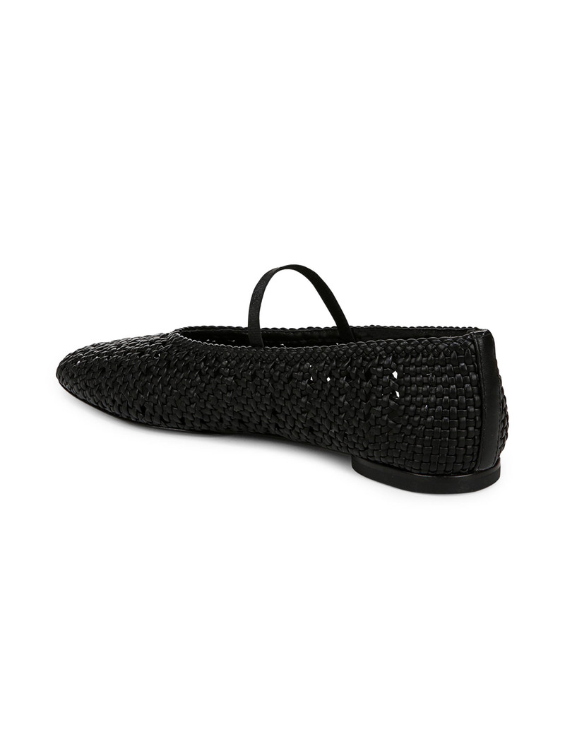 Vivian Crochet 가죽 메리 Jane Ballerina Flats 4