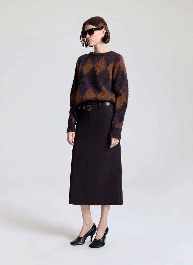 Ezra Brushed Alpaca Argyle Sweater 5