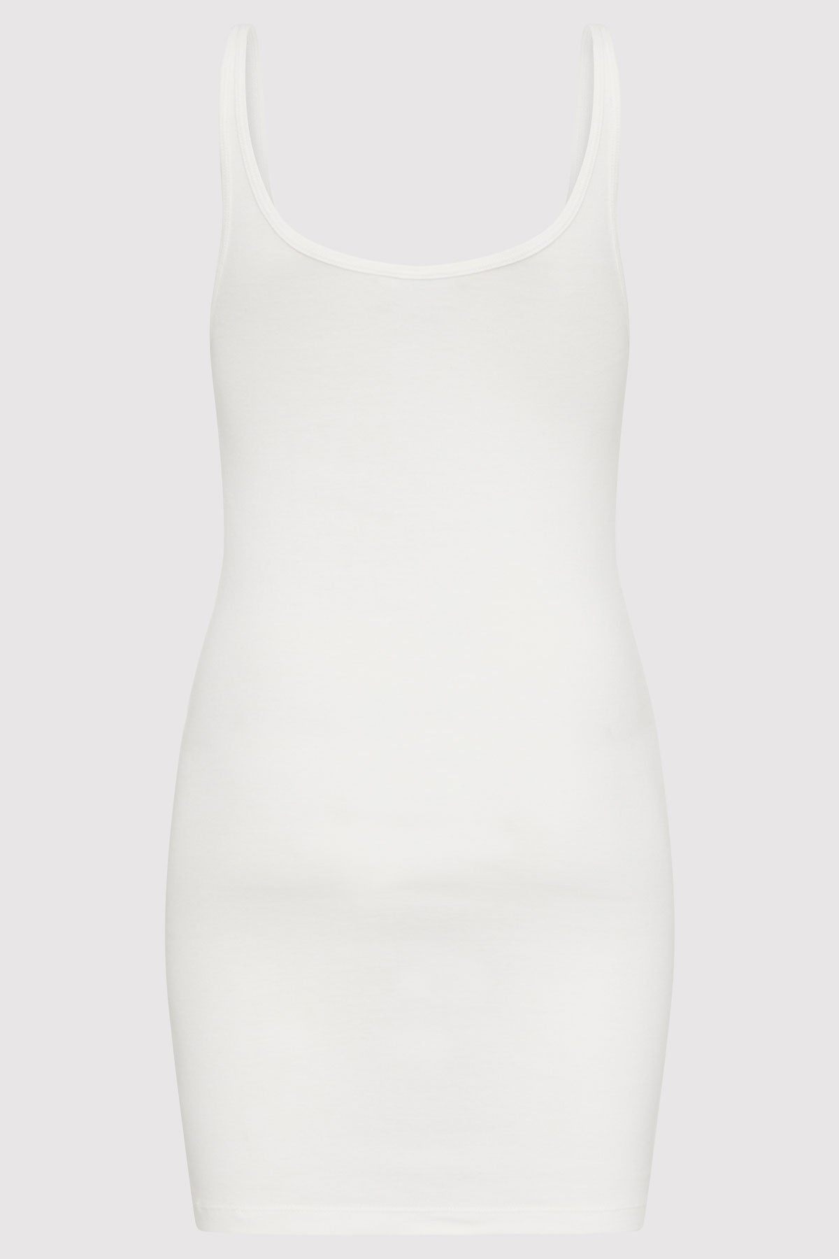 Organic Cotton Slip Dress - White - 6