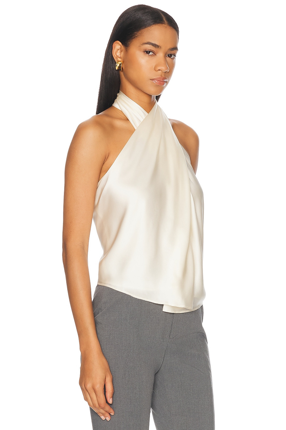 Cross Wrap Halter Top - 2