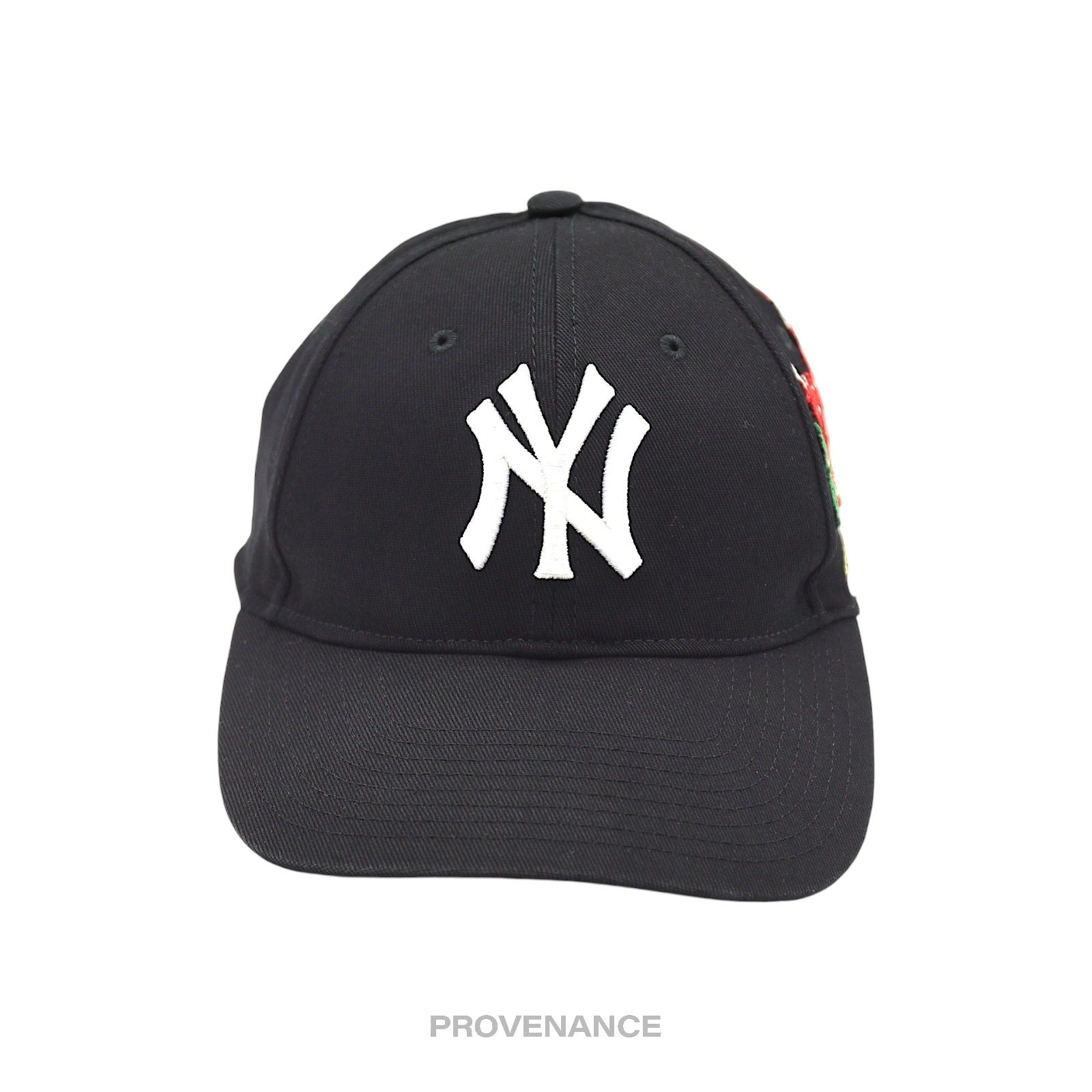 Gucci x NY Yankees Embroidered Hat Cap - Black Deer Bambi - 2