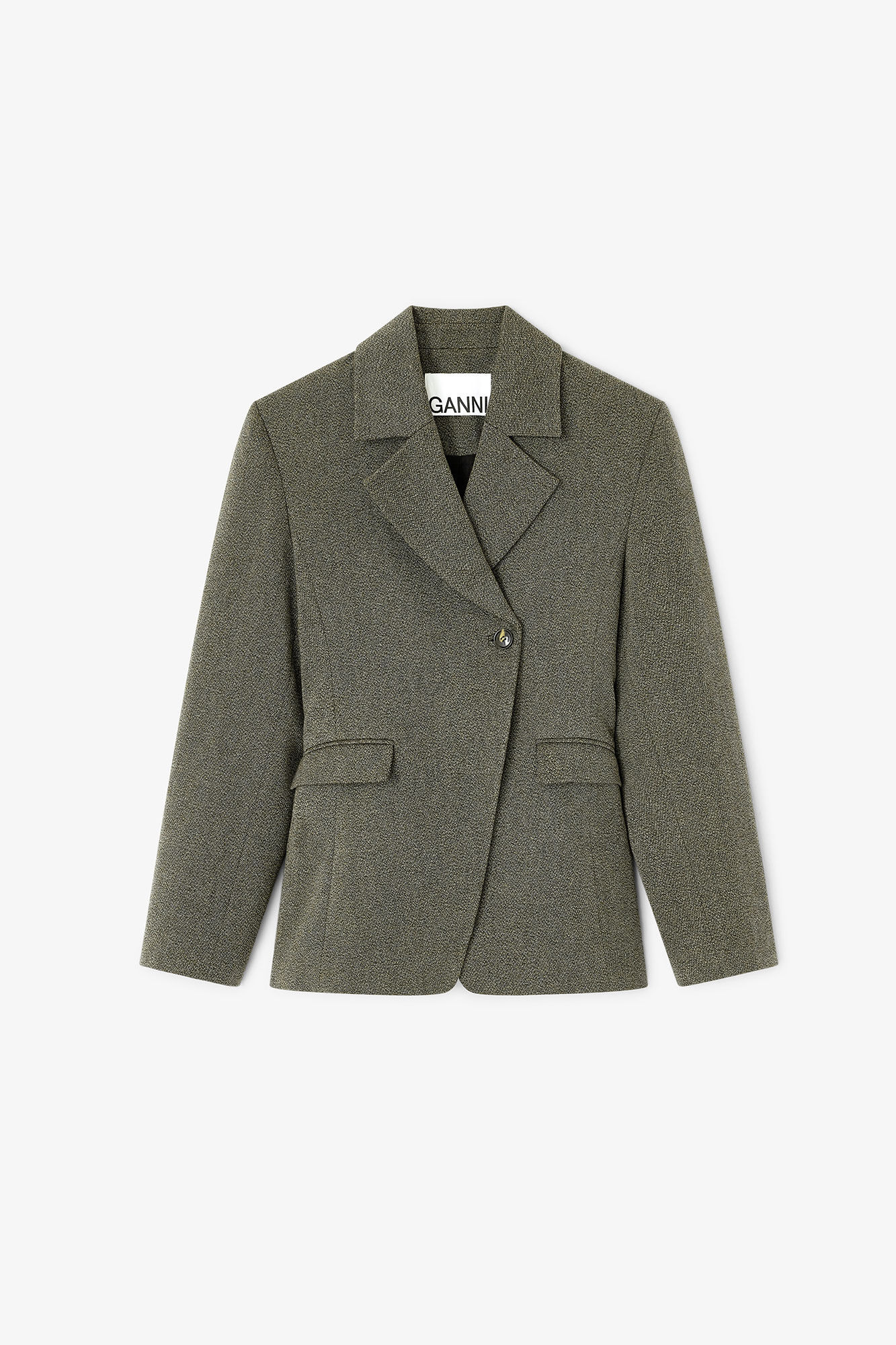 GREEN MOULINE BLAZER - 1