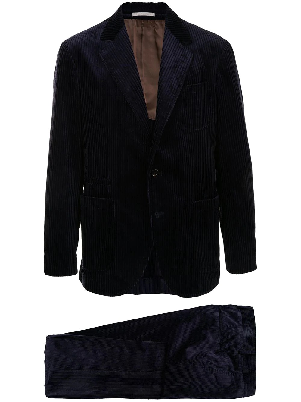 two-piece corduroy suit - 1