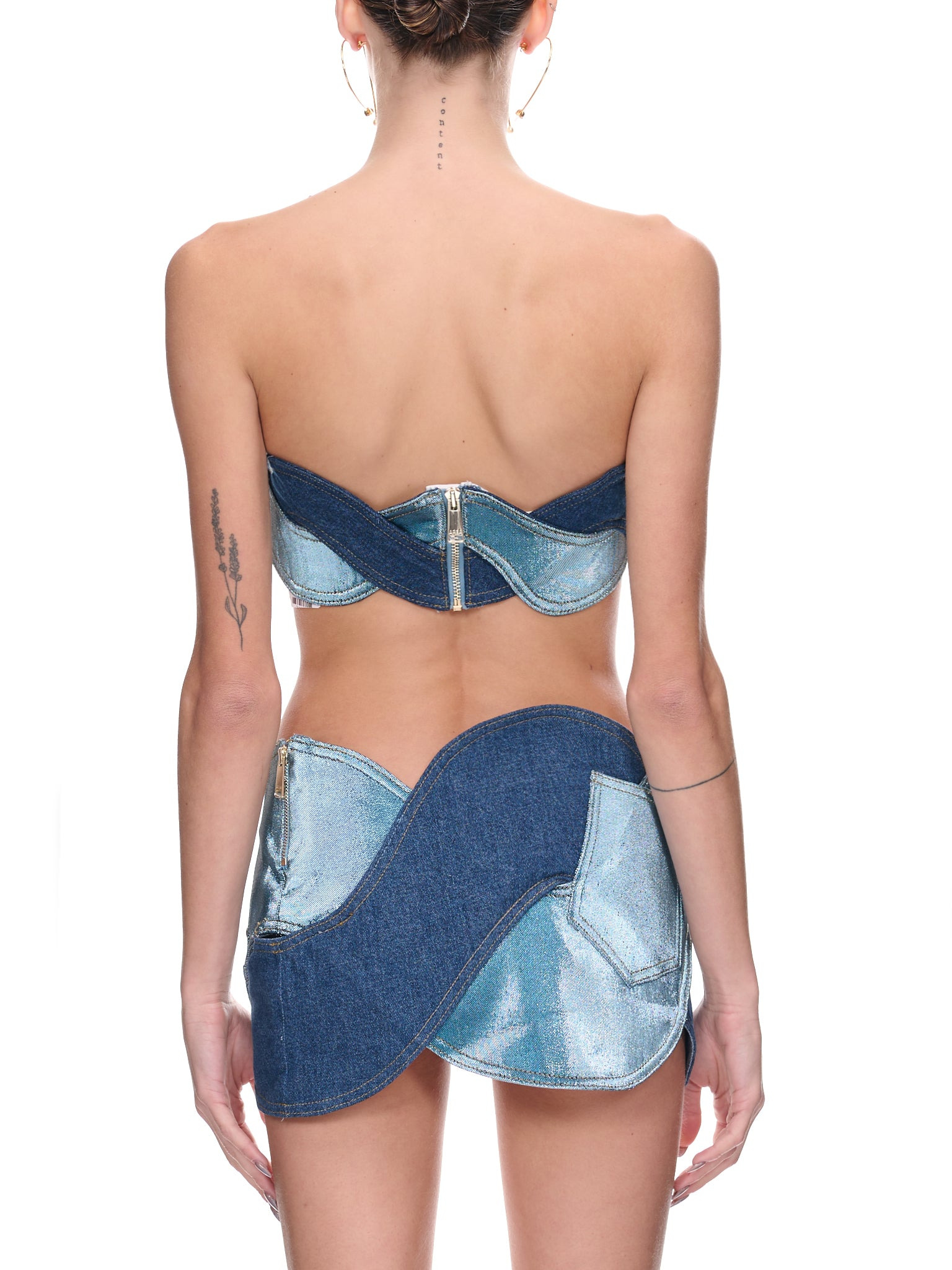 Denim Rope Bandeau Top - 3