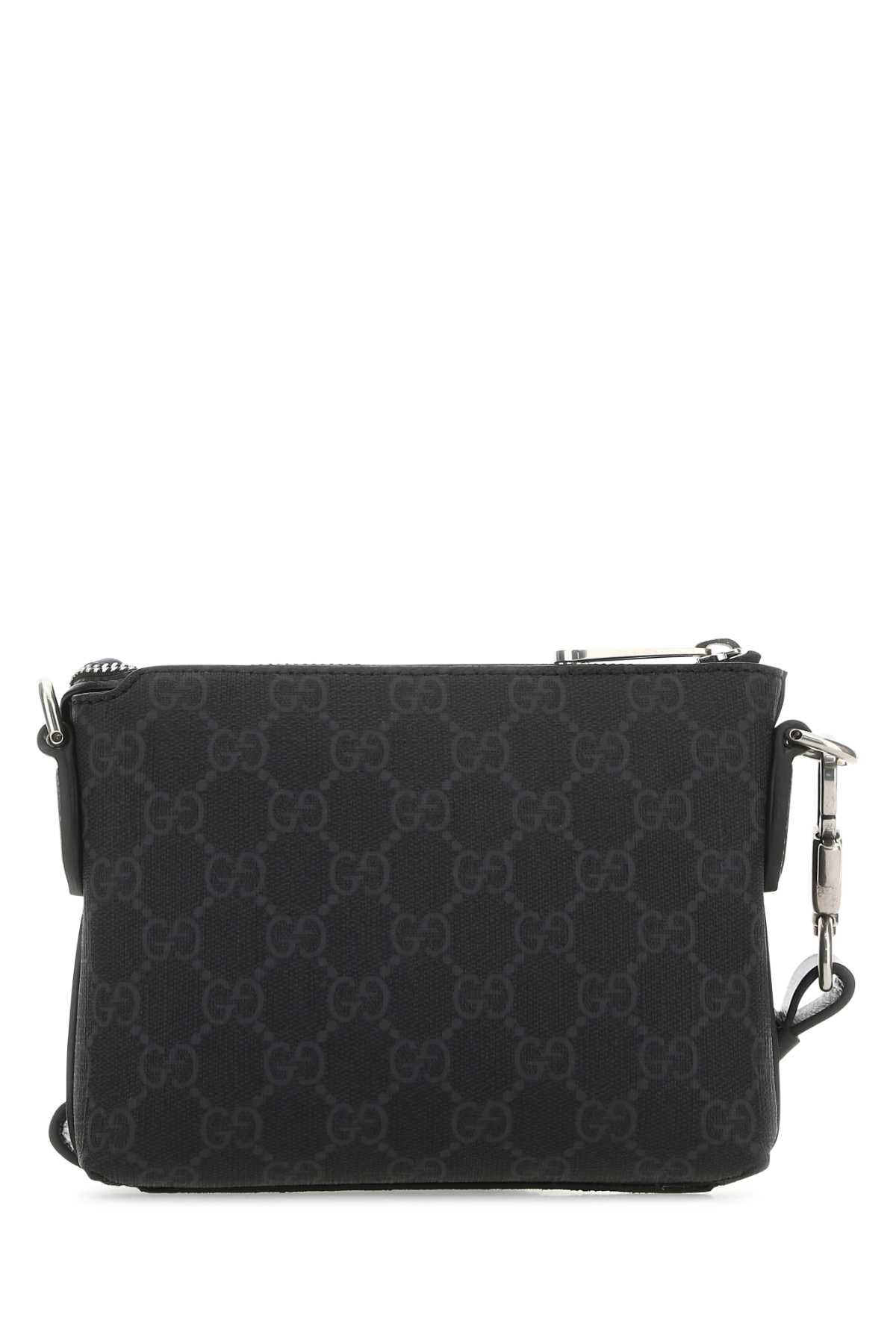 Gucci Men Black Gg Supreme Fabric Clutch - 3