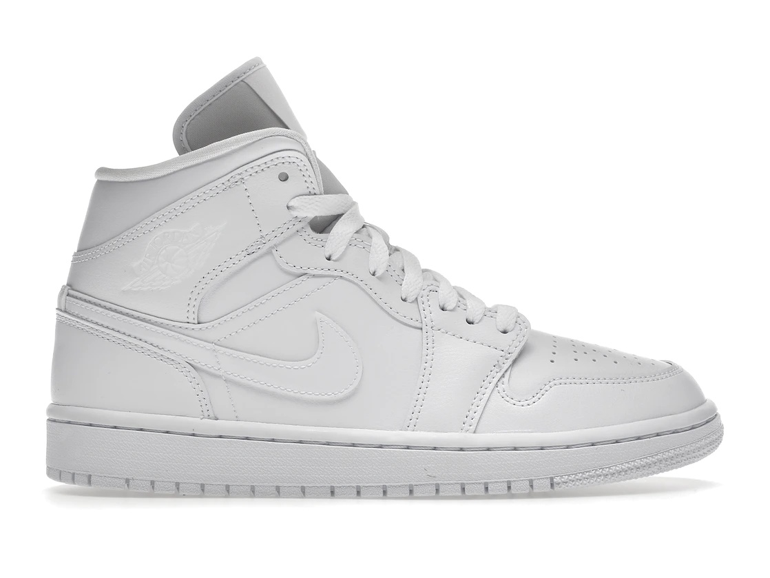 Air Jordan Mid Triple White (2022) (W) - 1