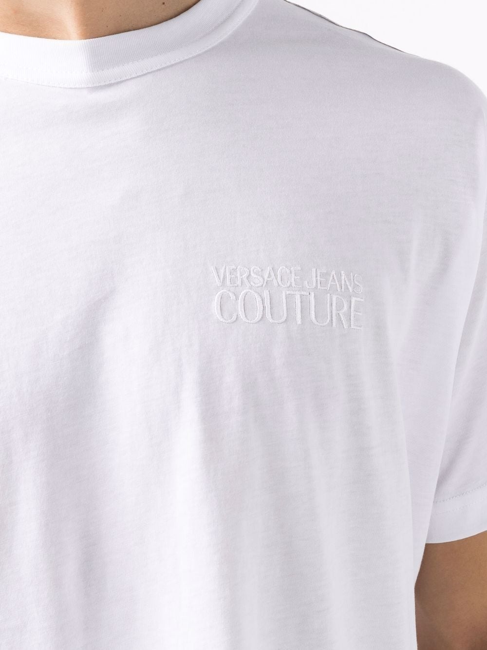 embroidered logo cotton T-shirt - 5