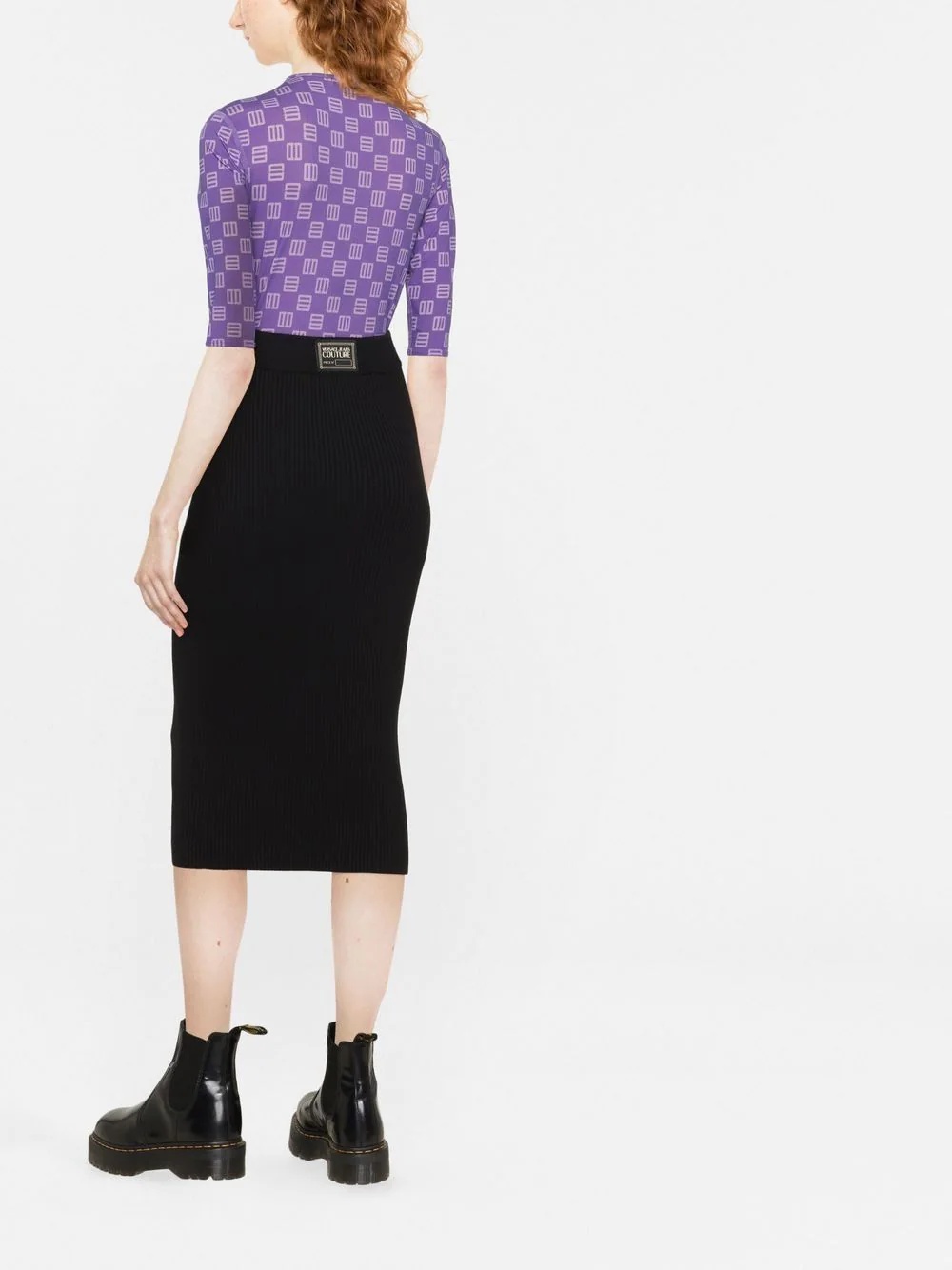 knitted midi skirt - 4