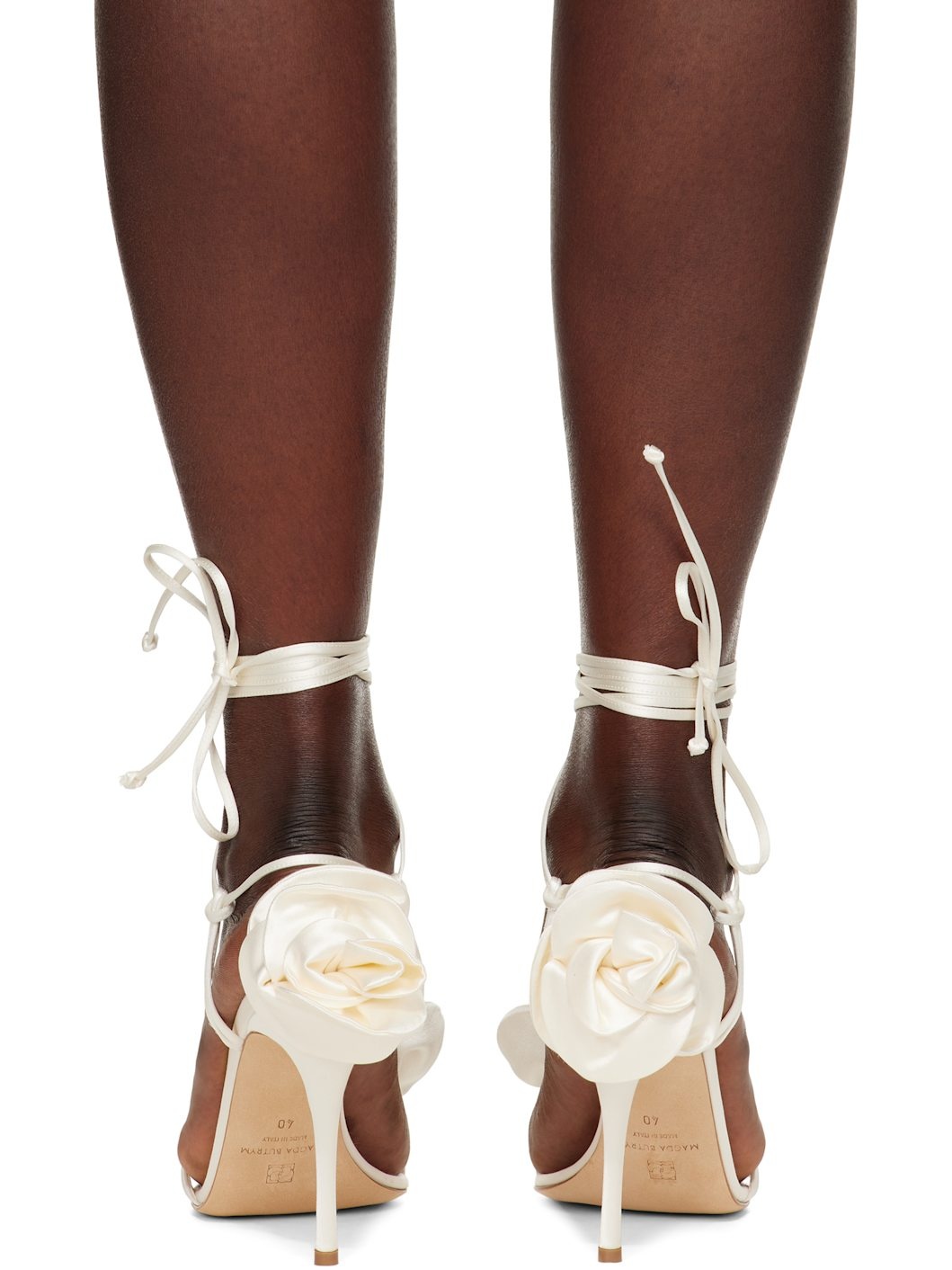 Off-White Double Flower Heeled Sandals - 2