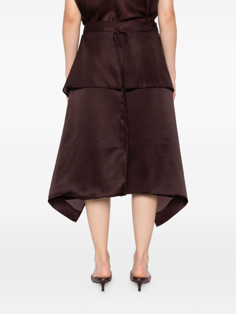 Nina ruffled silk skirt - 4