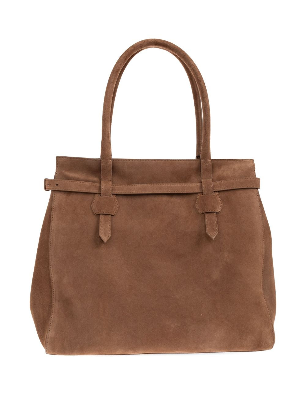 medium suede tote bag - 3