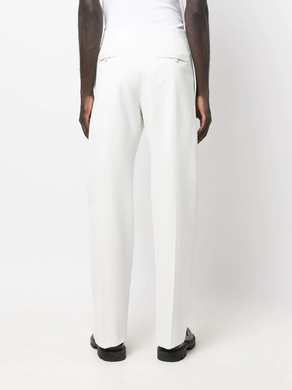 high-waisted straight-leg trousers - 4