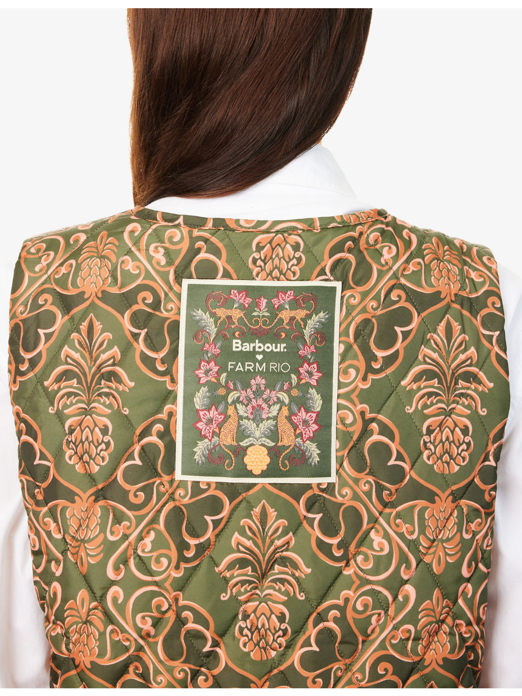 Barbour x FARM Rio Fernanda Quilted Shell Gilet - 6