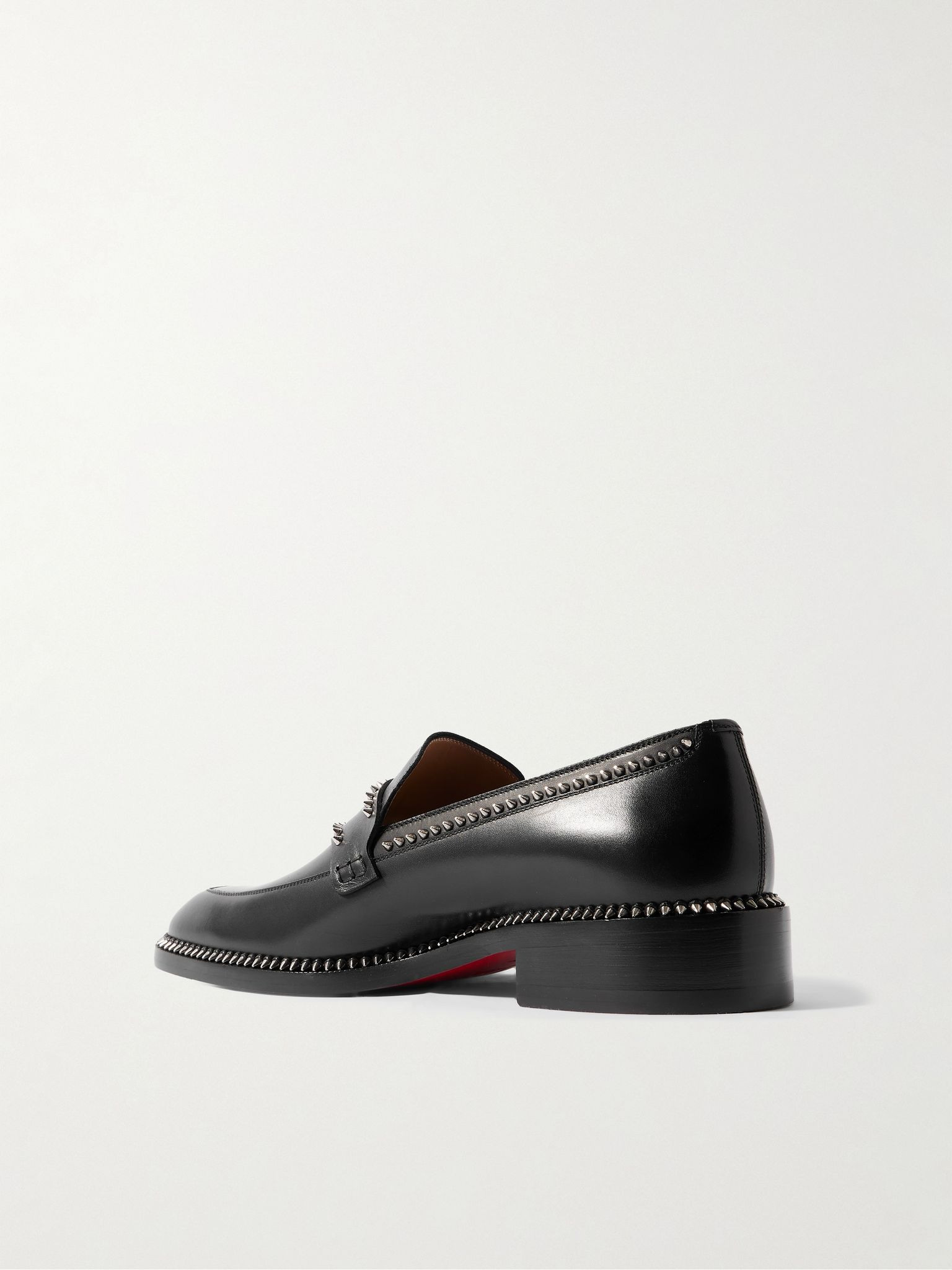 Cocoriclou Moc Studded Leather Loafers Black - 4