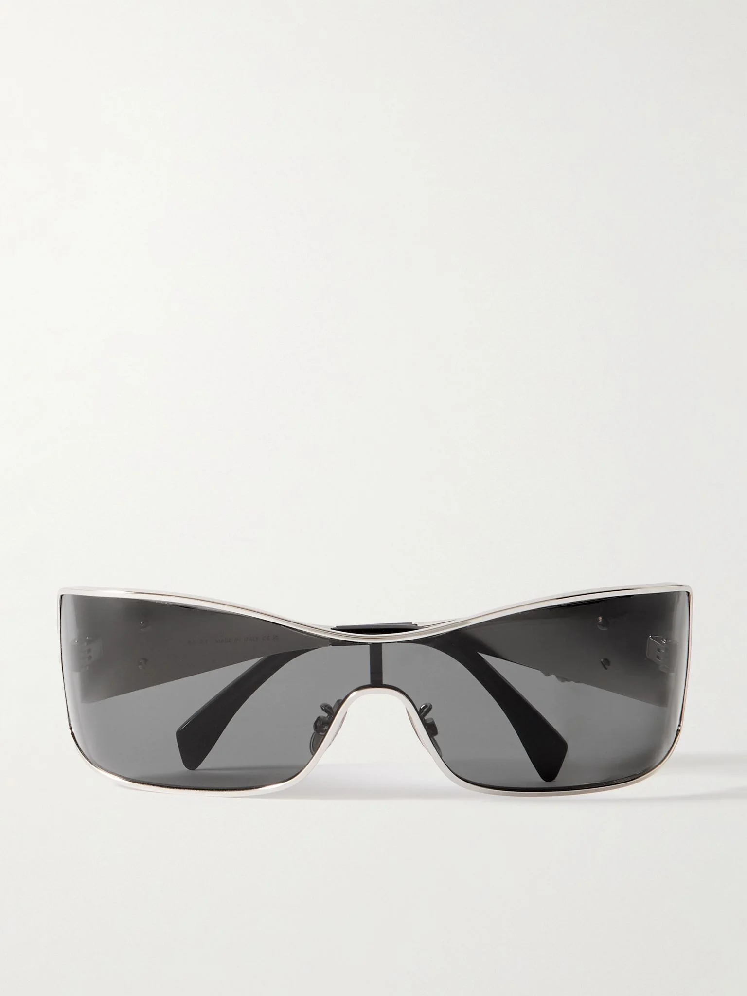 Rectangular-frame silver-tone sunglasses Silver - 1