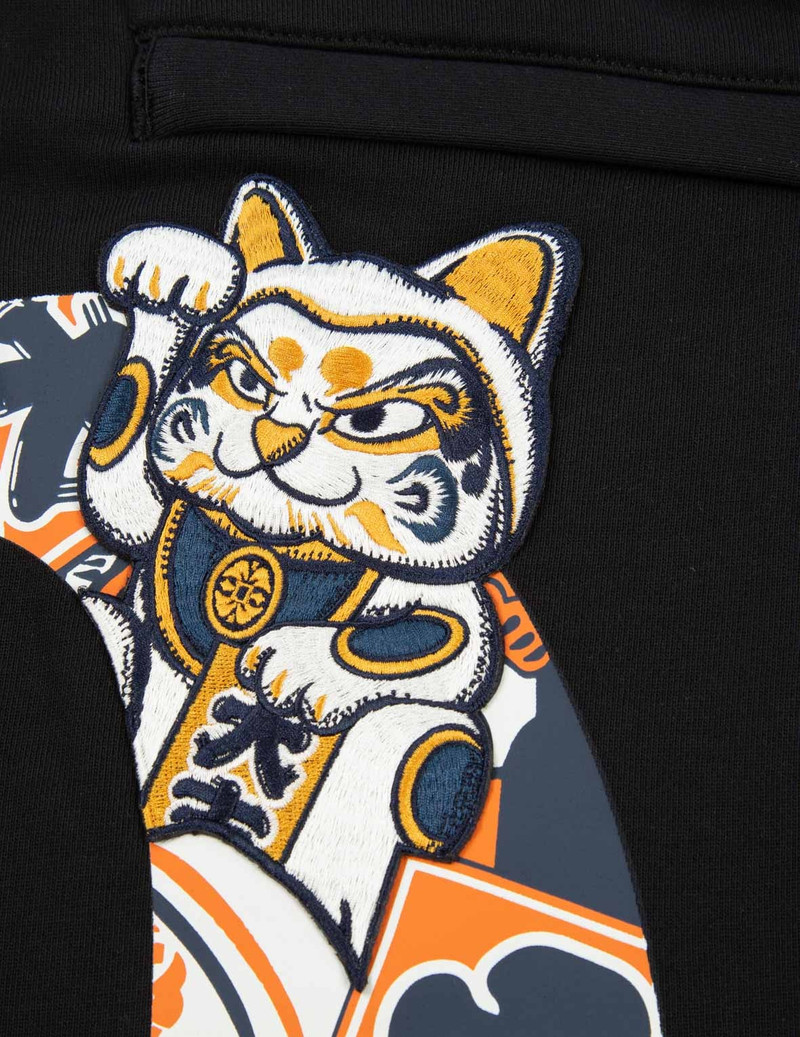 EVISU SQUAD DAICOCK PRINT WITH FORTUNE CAT EMBROIDERY SWEATPANTS 9
