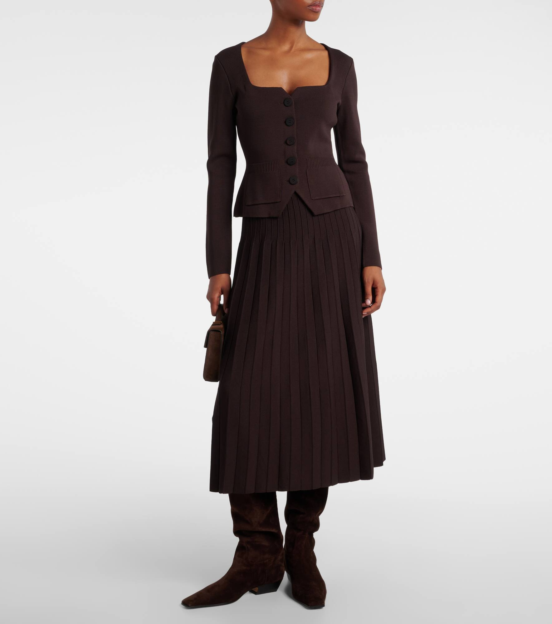 Lena pleated midi skirt - 2