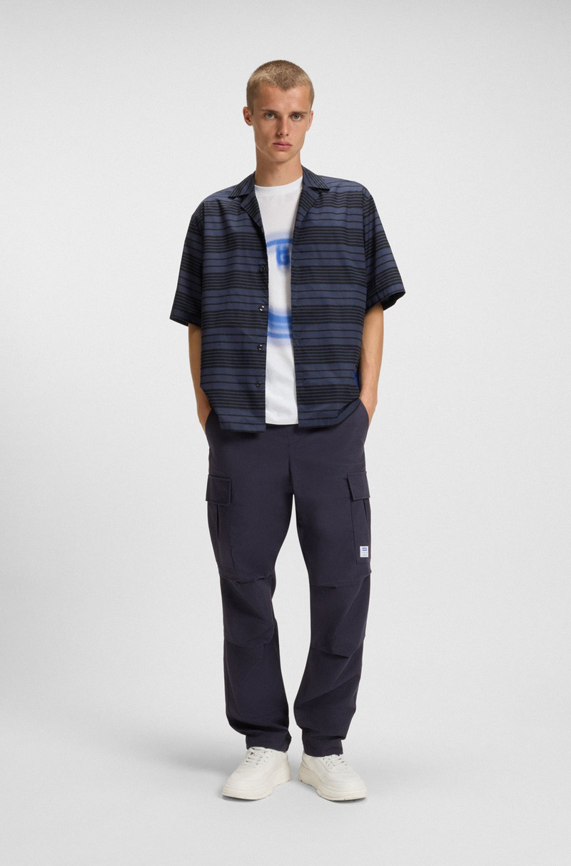 HUGO RELAXED-FIT CARGO TROUSERS IN RIPSTOP COTTON outlook