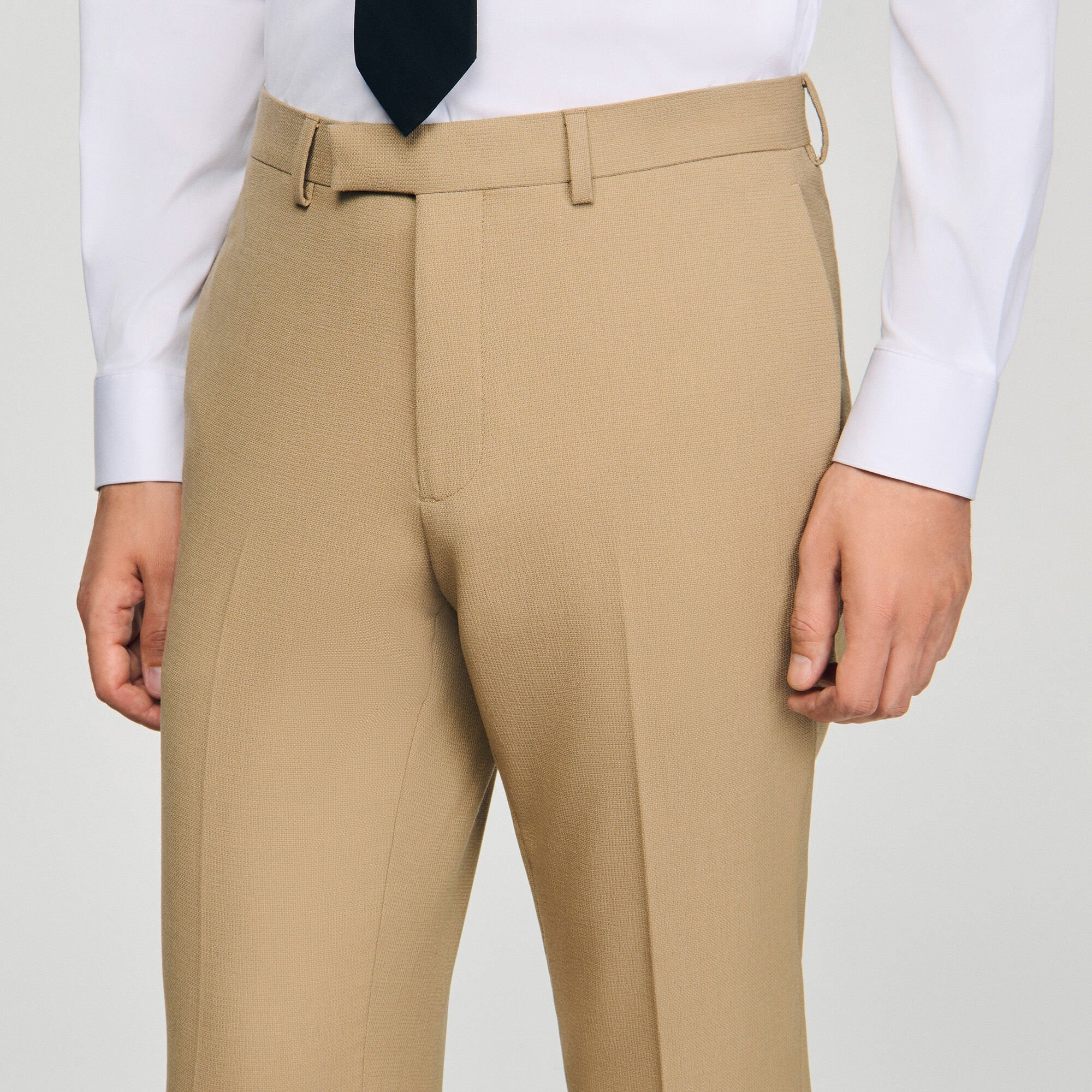 WOOL SUIT TROUSERS - 4
