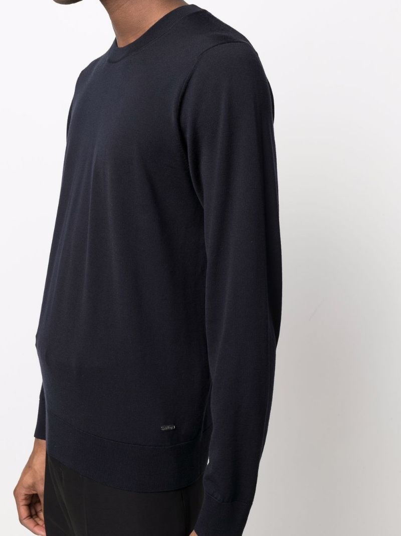 crew-neck wool jumper - 5