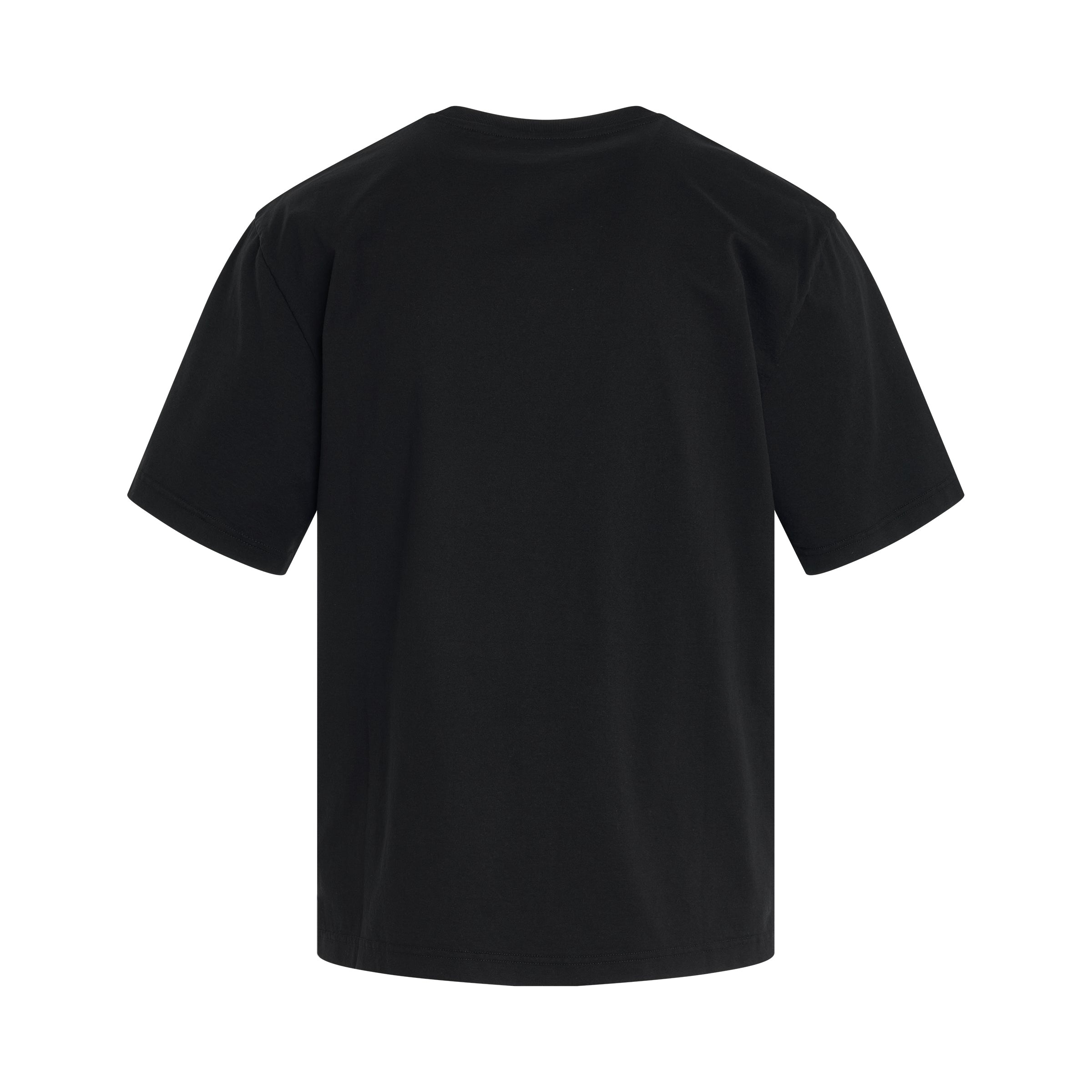 Logo Slim T-Shirt in Black White - 4
