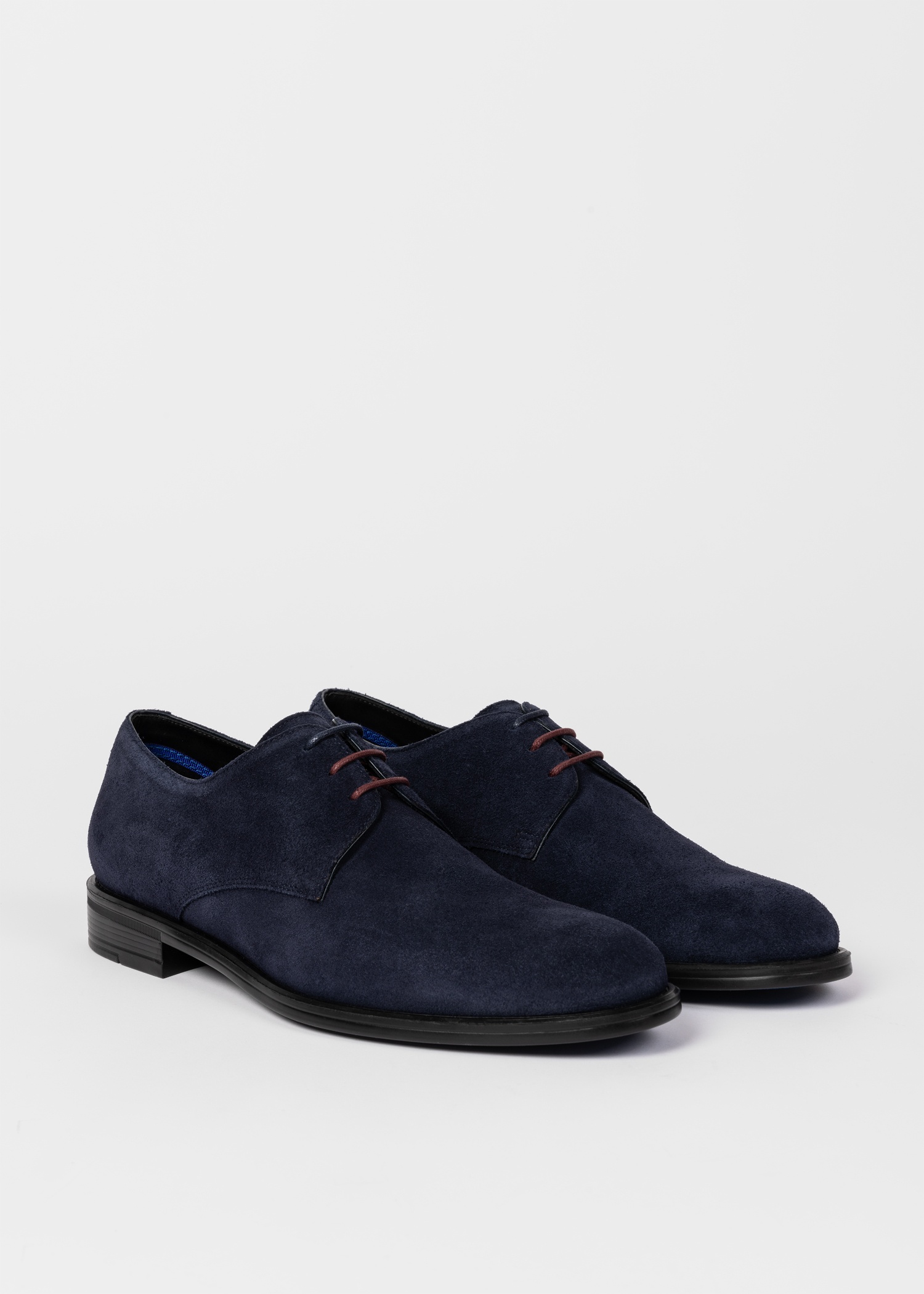 Navy Suede 'Bayard' Derby Shoes - 2
