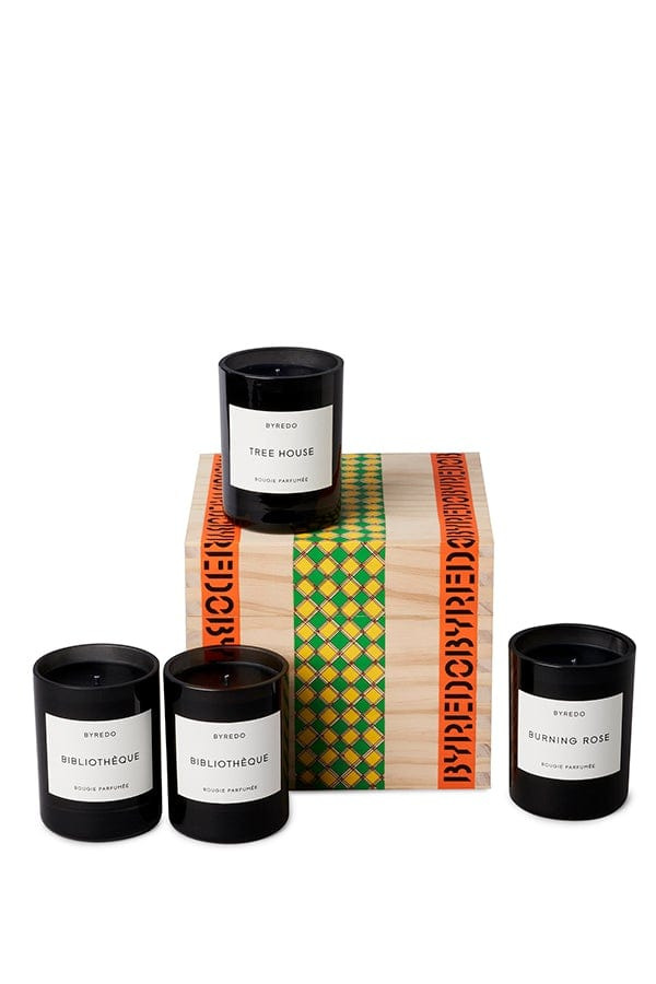 Wooden Box 4 Candles - 1