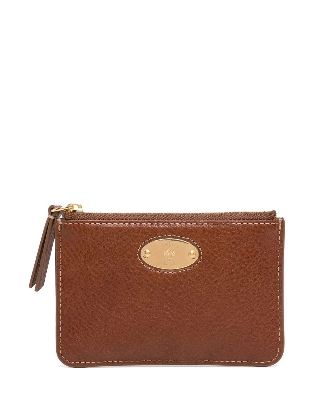 grained-leather purse - 1