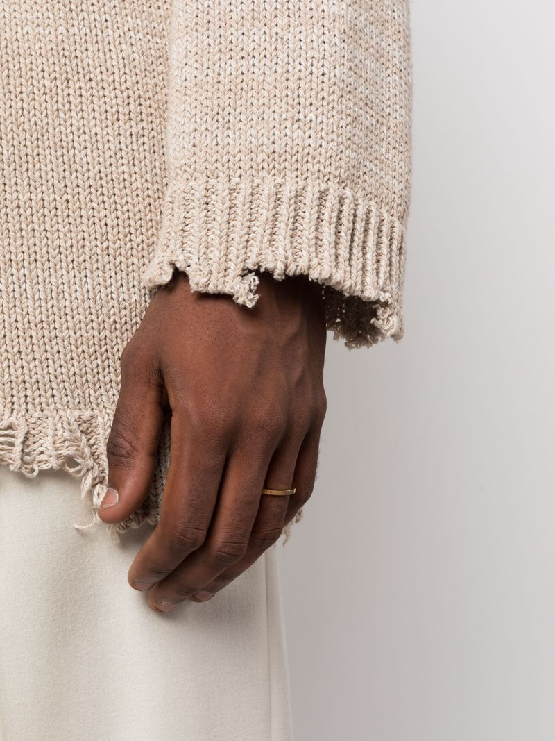 Maison Margiela Numerical semi-polished ring outlook