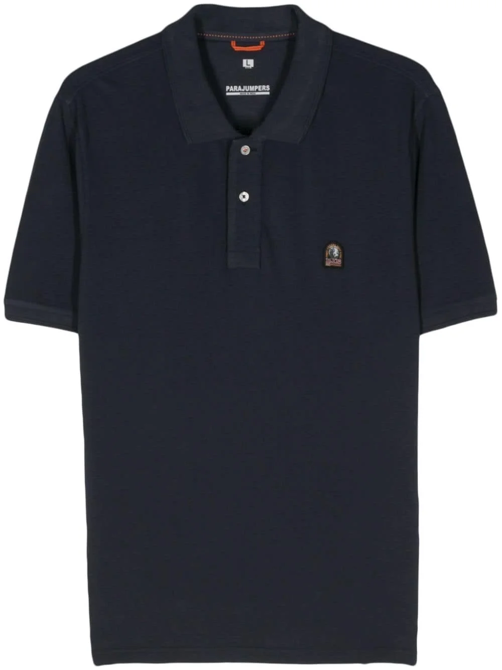 logo-patch polo shirt - 1