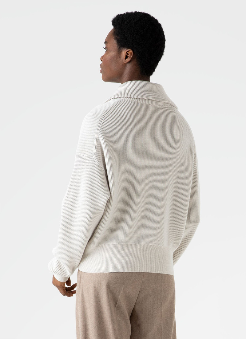 Ribbed Half Zip Jumper 4