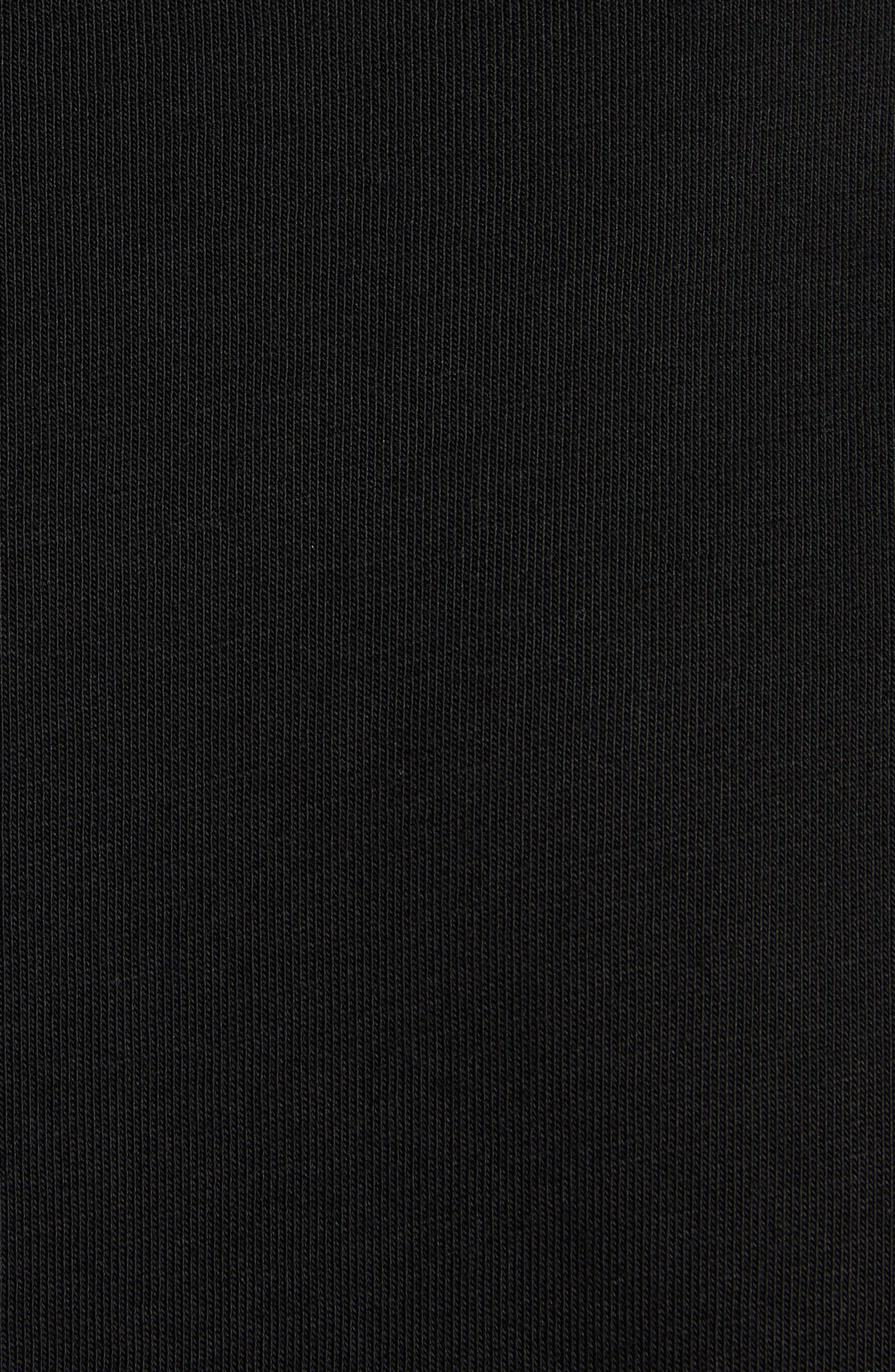 Moncler Logo Embroidered Cotton T-Shirt in Black at Nordstrom - 5