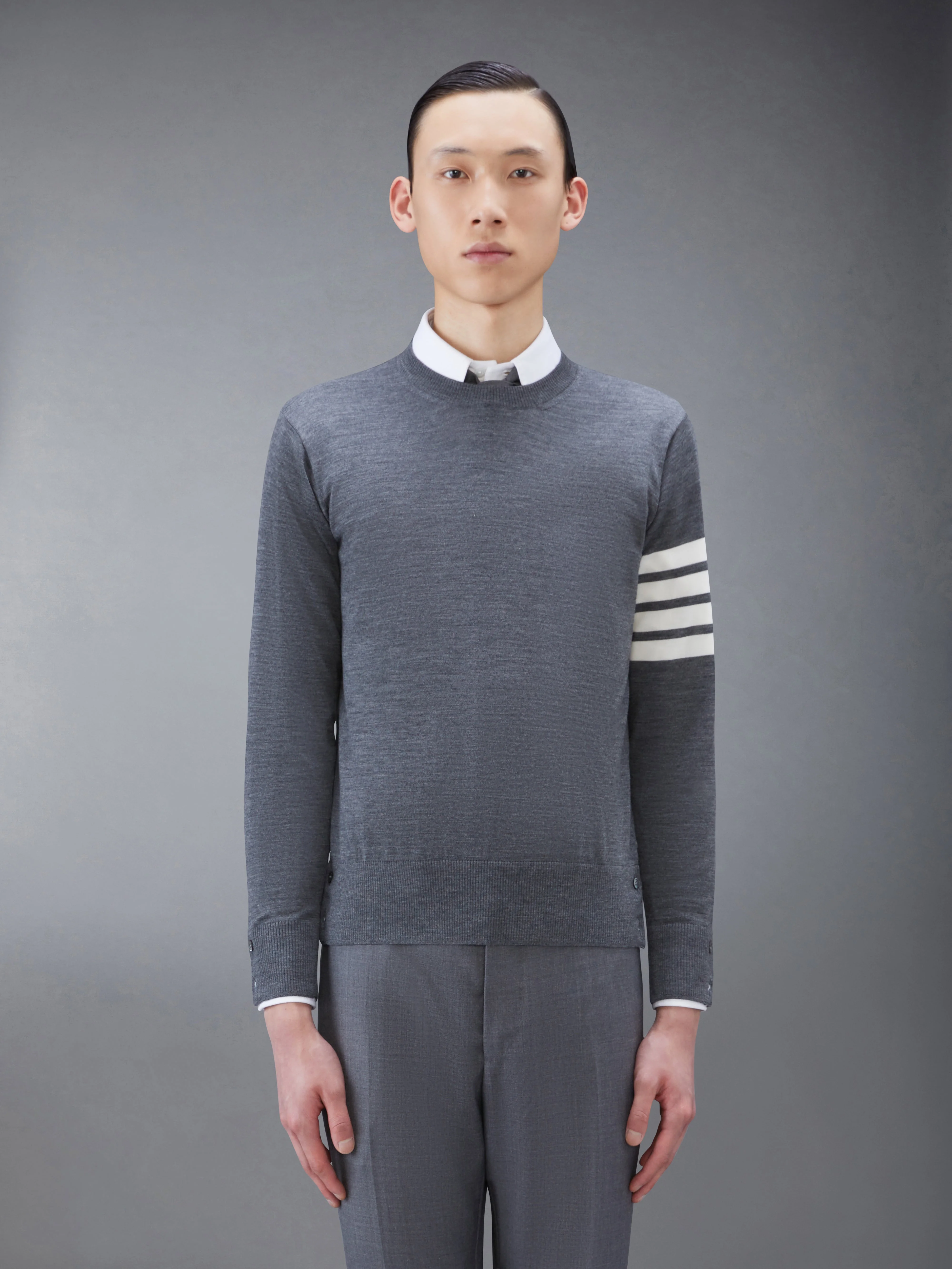 4-Bar crew neck jumper - 1