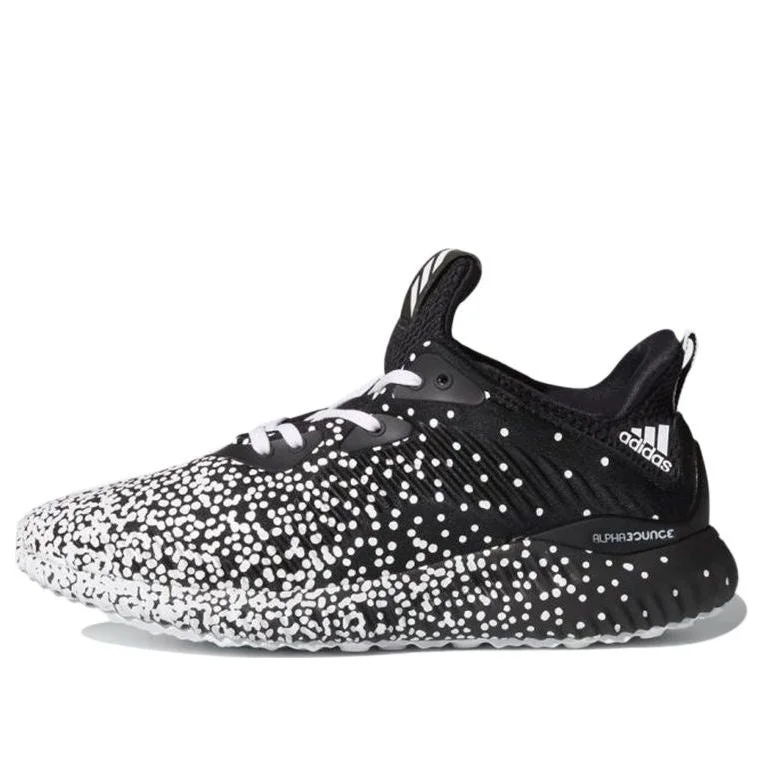 (WMNS) adidas Alphabounce 1 'Black White Speckle' DA9974 - 1