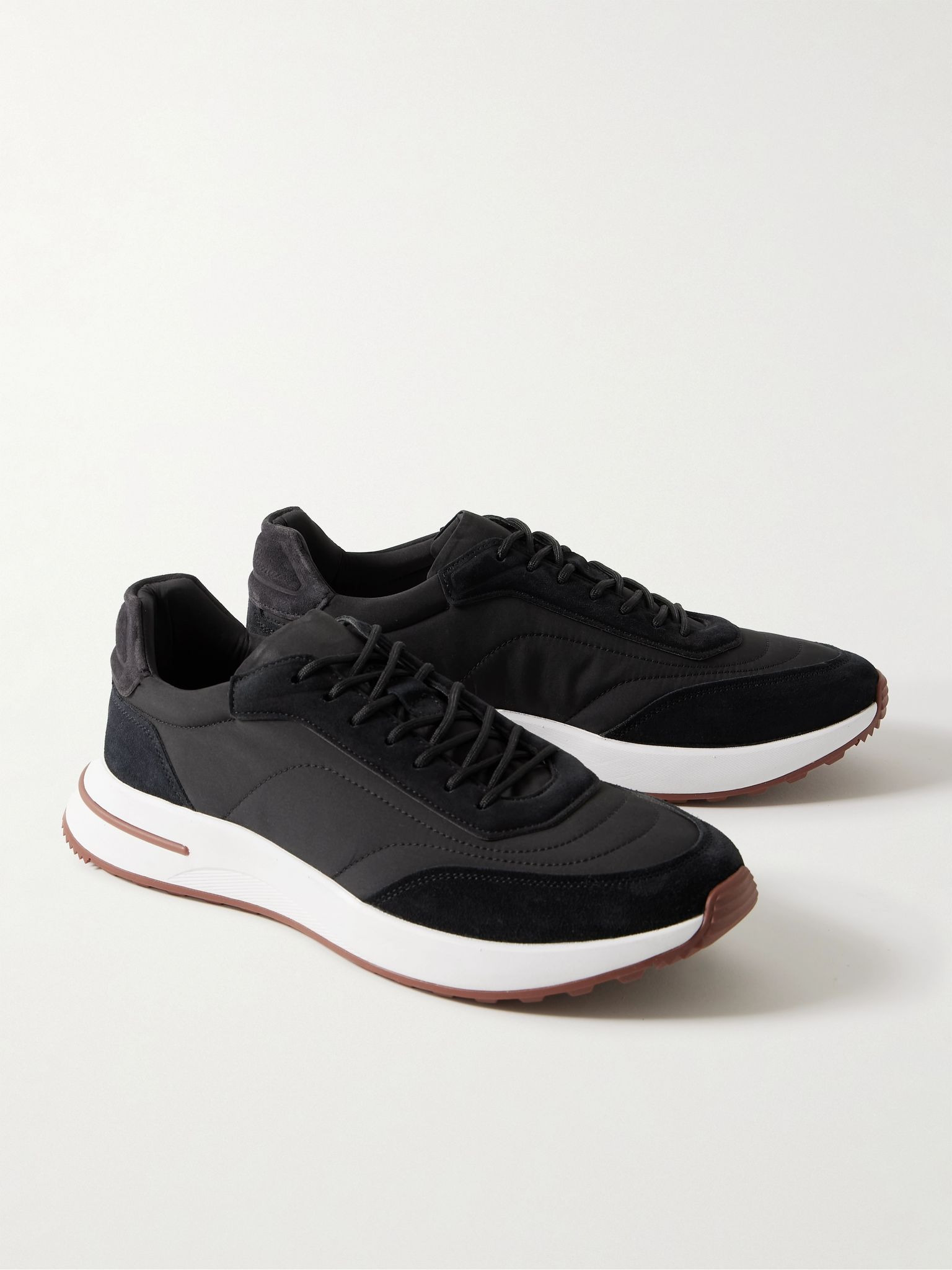 Weekend Walk Storm System® Suede-Trimmed Shell Sneakers Black - 4