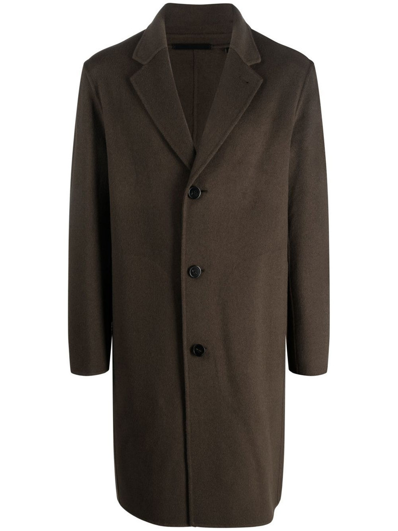 wool-blend single-breasted coat 1