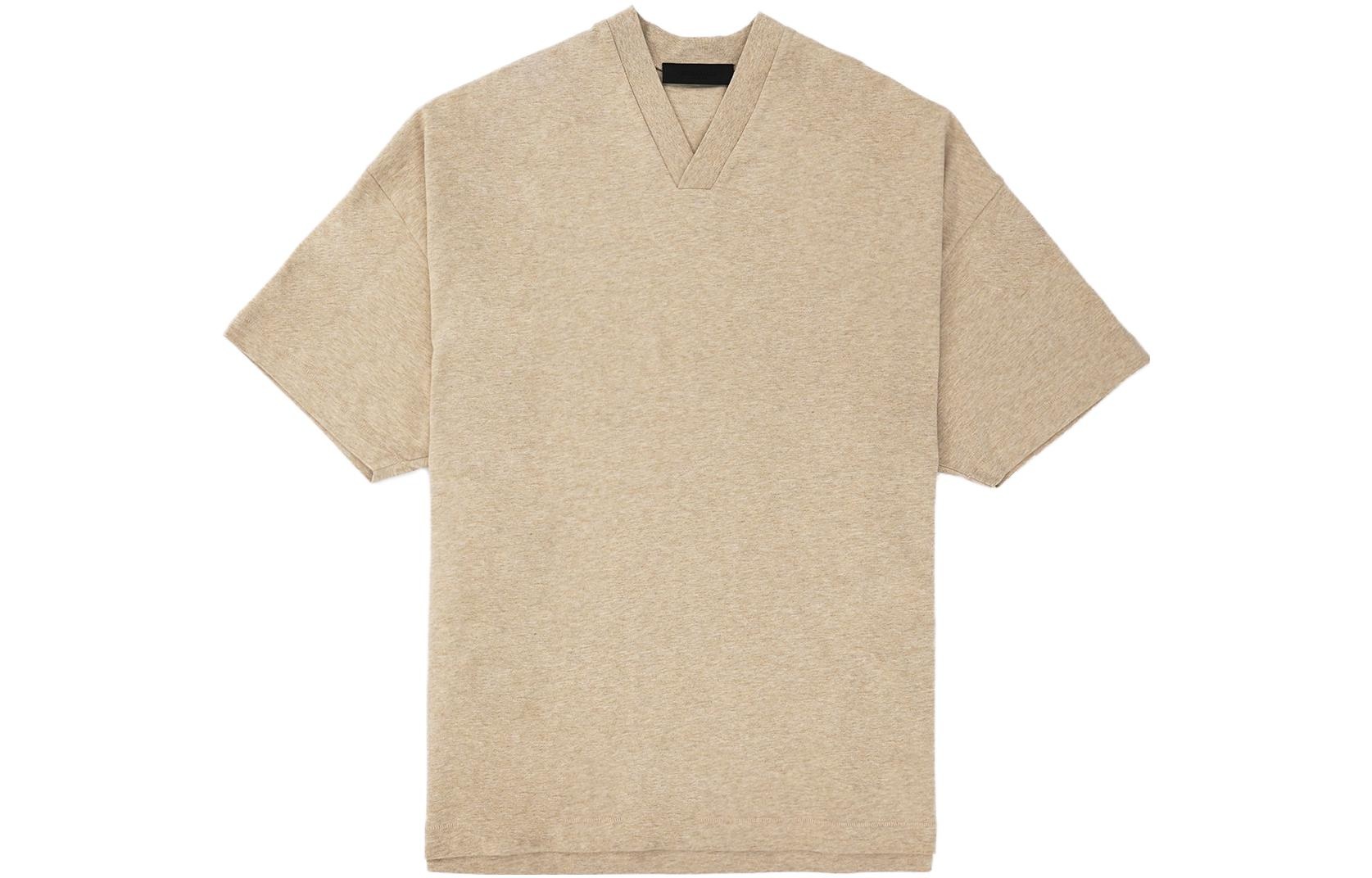 Fear of God Essentials FW23 V-Neck T-shirt 'Gold Heather' 125BT234113F - 2